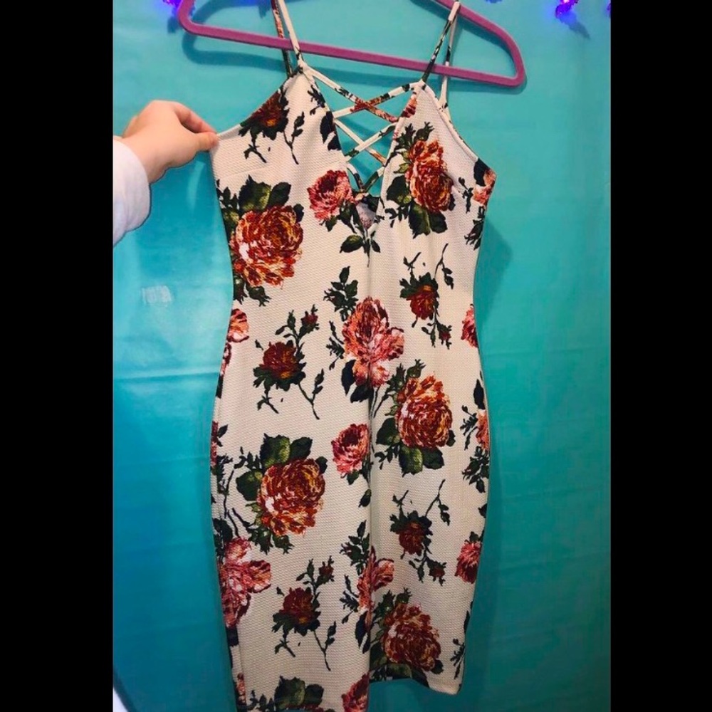 Floral mini dress